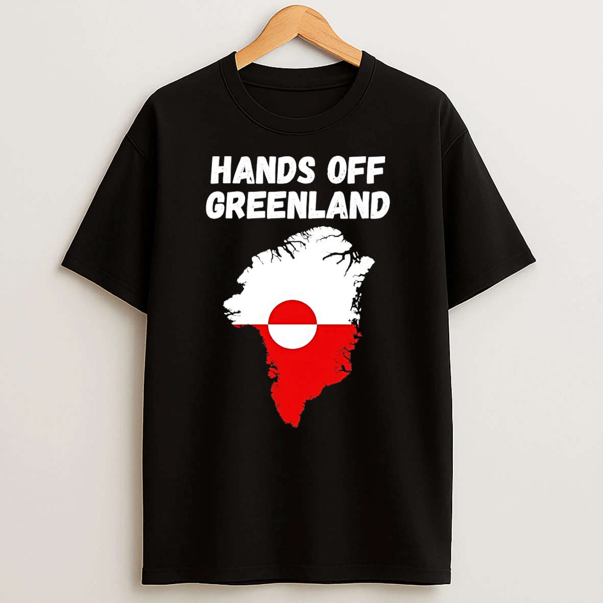 Hands Off Greenland Greenlandic Flag T Shirt