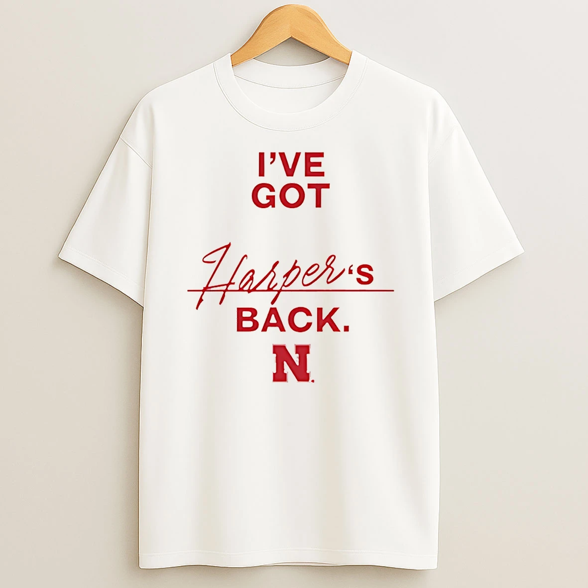 Harper Murray Nebraska Cornhuskers Ive Got Harpers Back T Shirt
