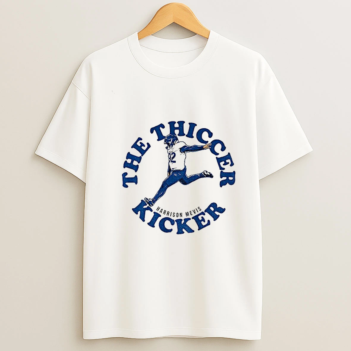 Harrison Mevis The Thiccer Kicker Los Angeles Rams Nfl Football T Shirt