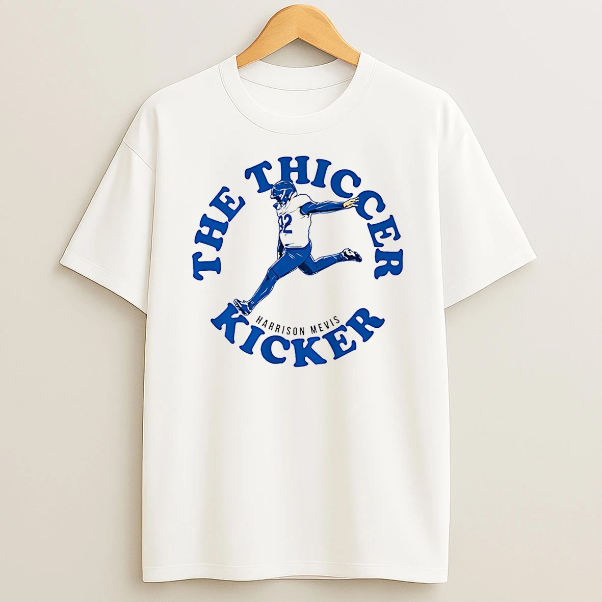 Harrison Mevis The Thiccer Kicker Los Angeles Rams T Shirt