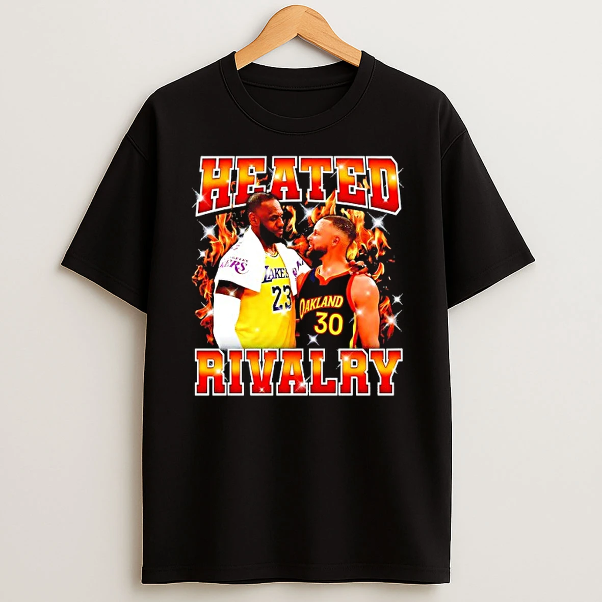 Heated Rivalry Lebron James Vs Stephen Curry T Shirt