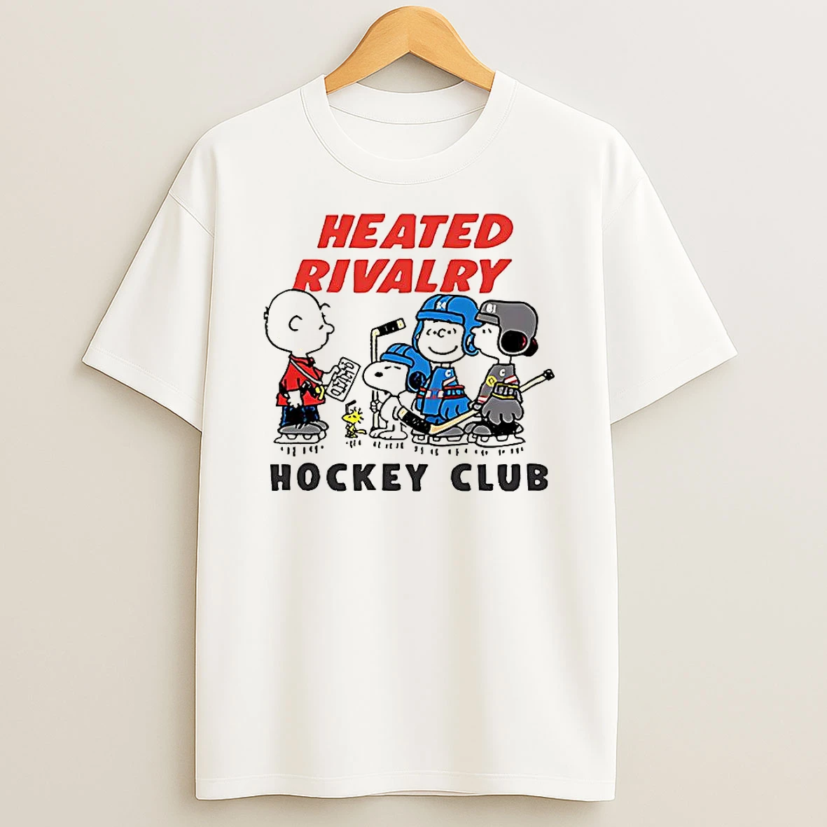 Heated Rivalry Hockey Club Peanuts Cartoon T Shirt