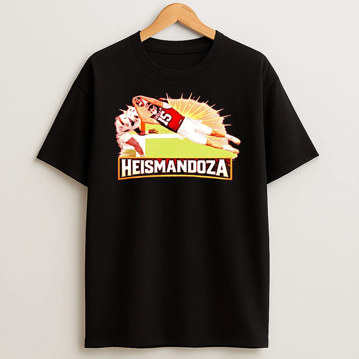 Heismandoza Superhero Fernando Fanatics Iu Football Fernando Mendoza T Shirt