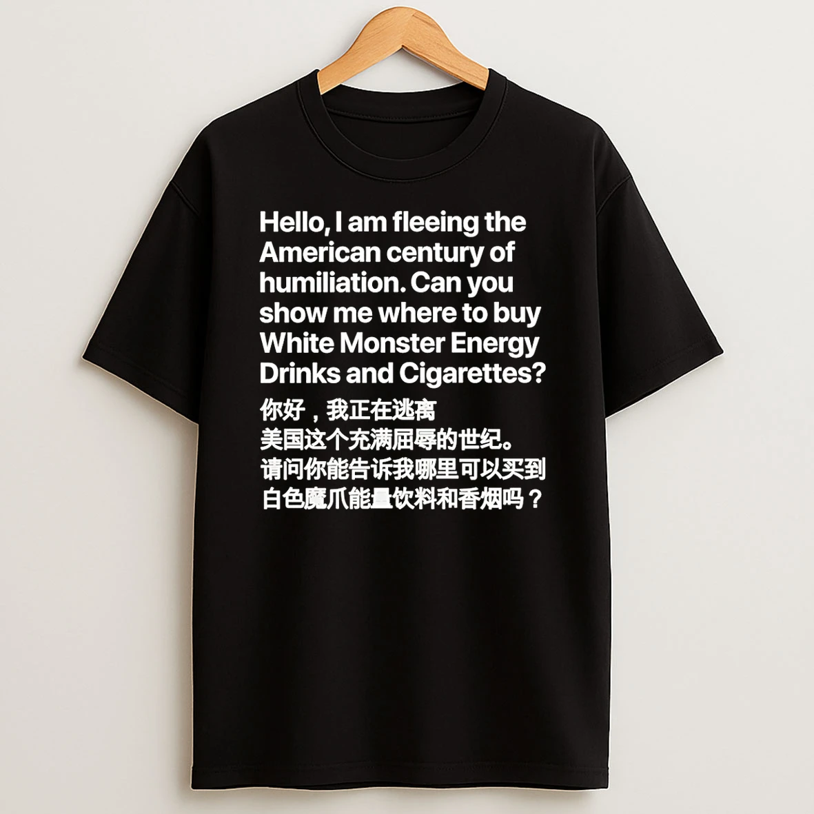 Hello I Am Fleeing The American Century Of Humiliation T Shirt
