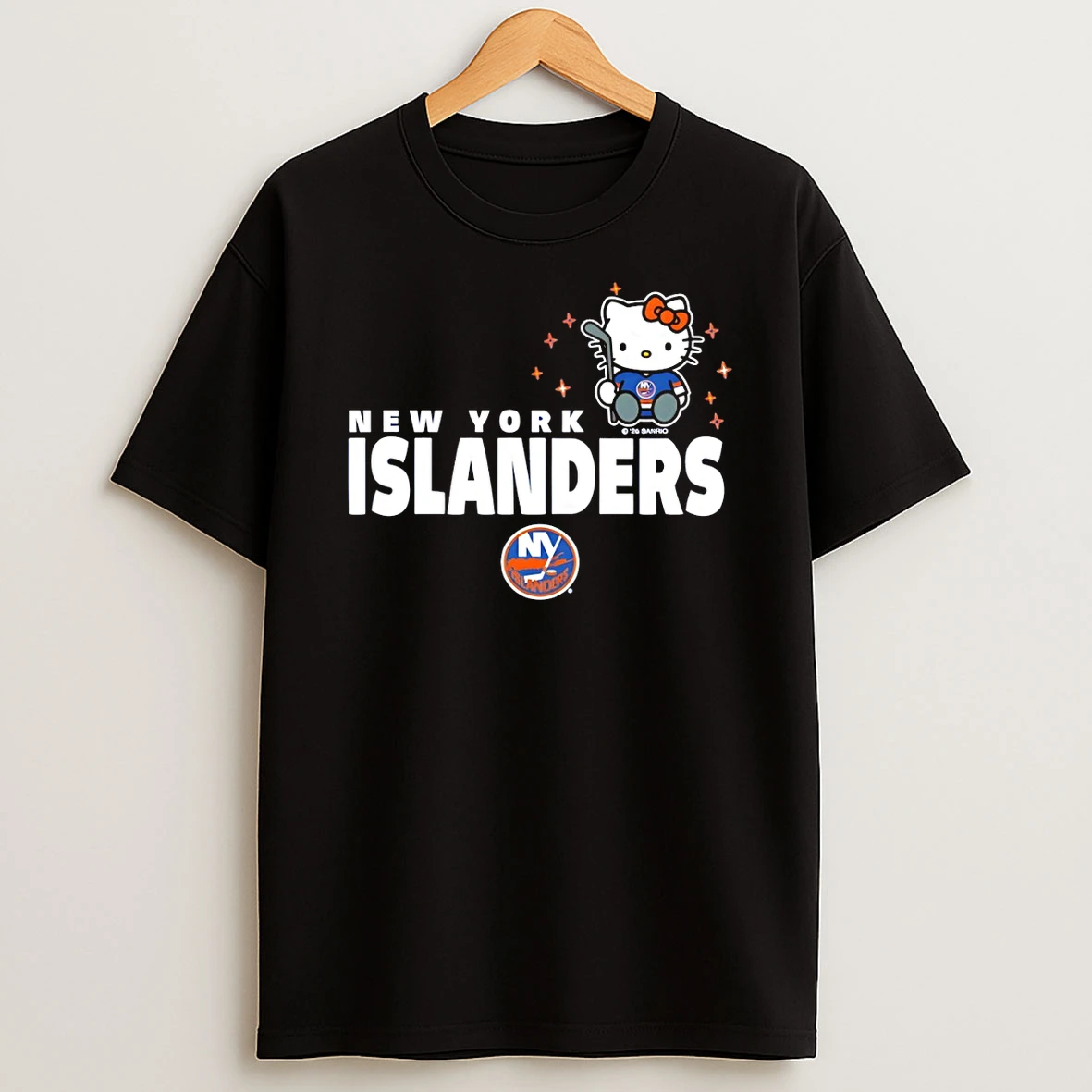 Hello Kitty X New York Islanders Hockey Player Nhl 2026 Winter Sports T Shirt