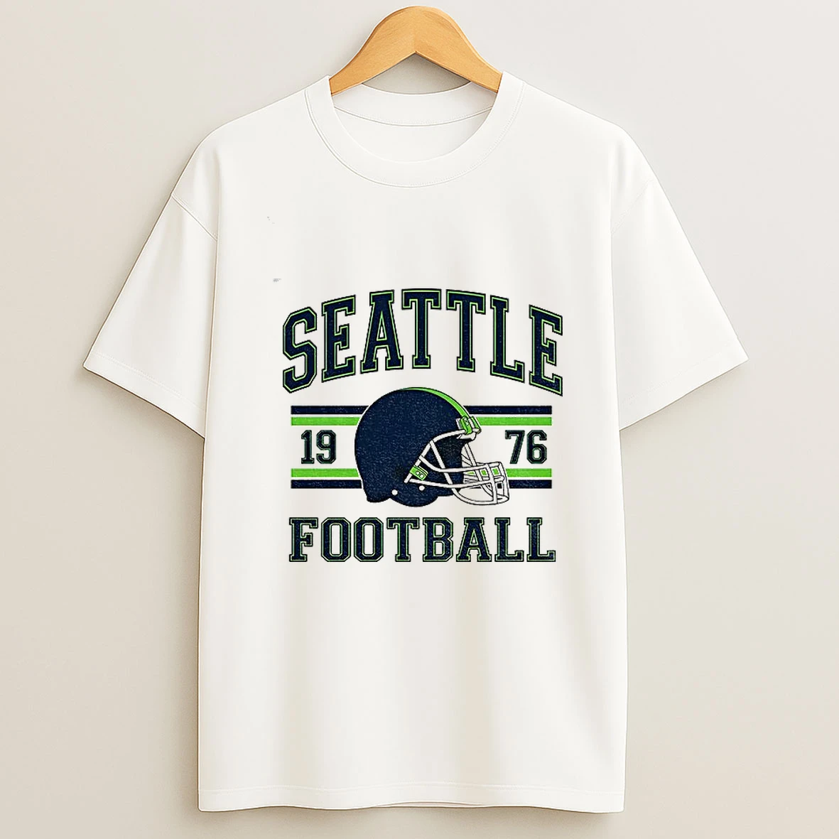 Helmet Seattle Seahawks Football Est 1976 Vintage T Shirt
