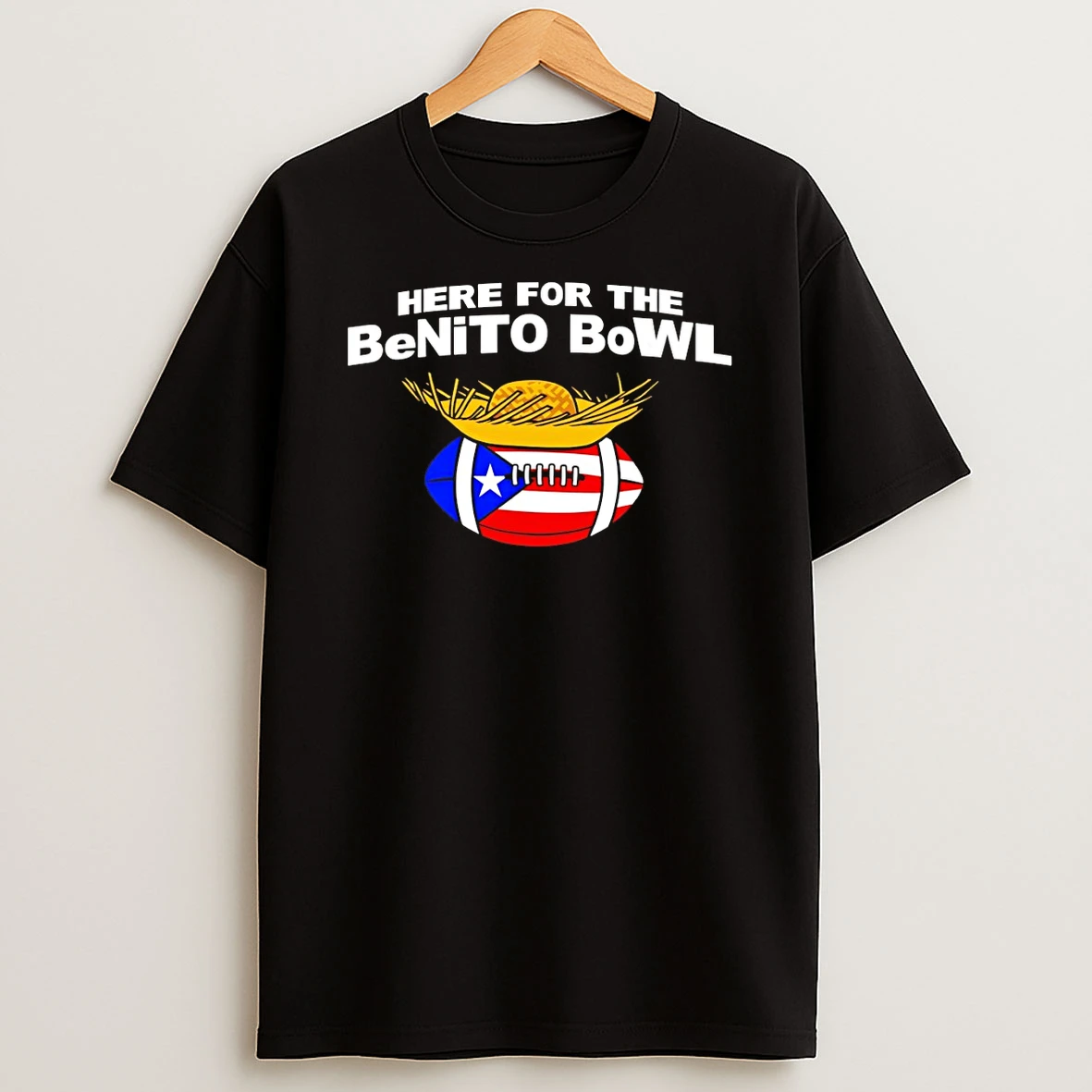 Here For The Benito Bowl Benito Halftime Show Lx American Football Game T Shirt