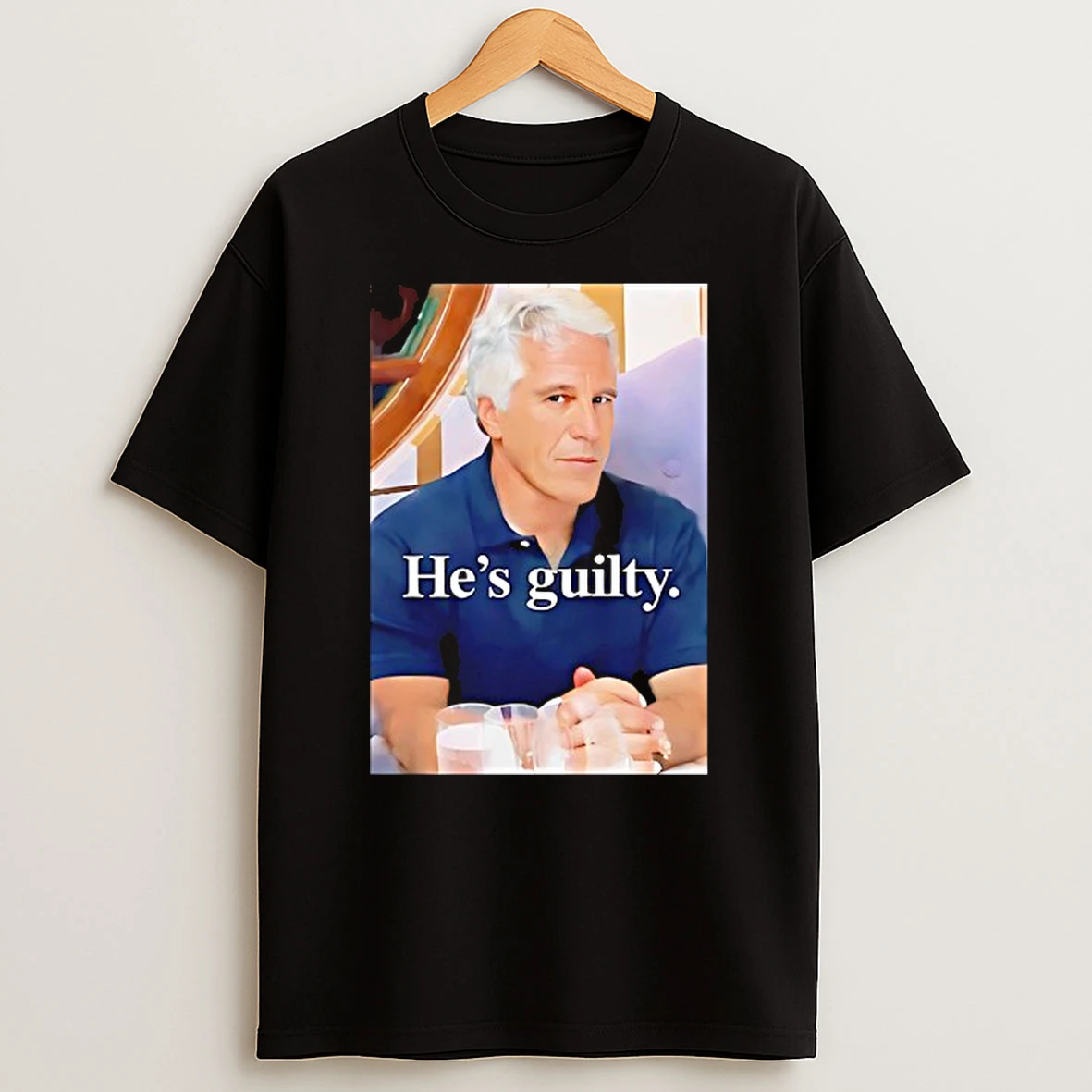 Hes Guilty Island Jeffrey Epstein T Shirt