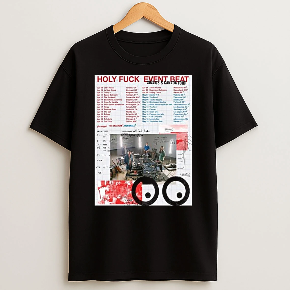 Holy Fuck Us Canada Tour 2026 T Shirt