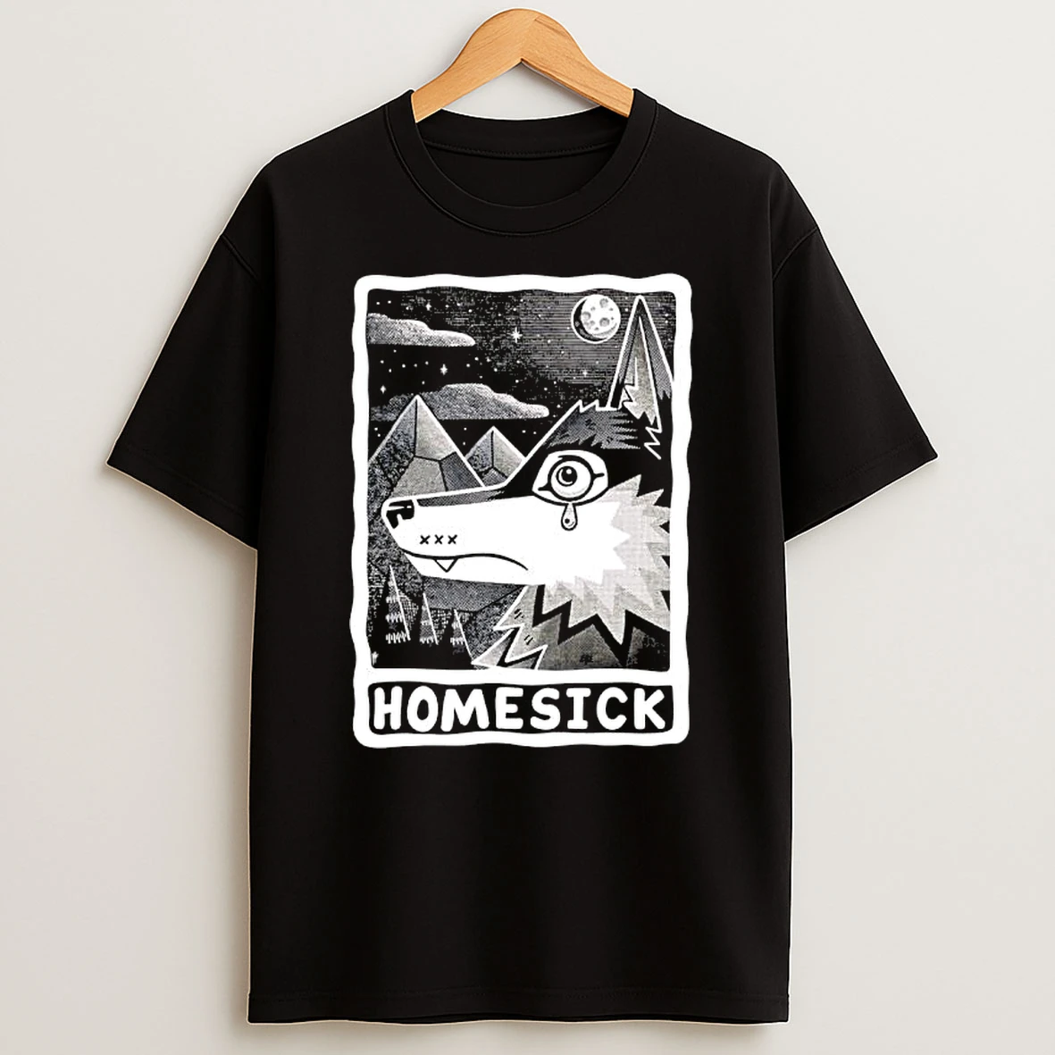 Homesick Hearthfox Graphic T Shirt