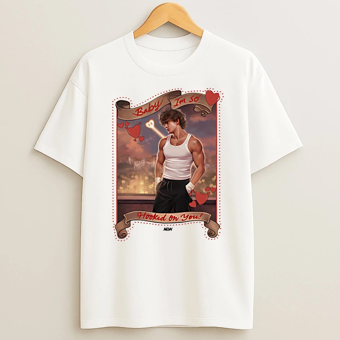 Hook On You Valentines Day Graphic T Shirt