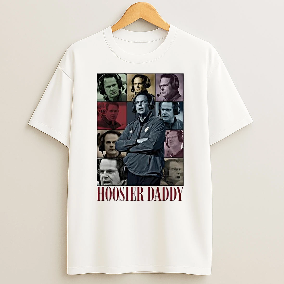 Hoosier Daddy Vintage Football Graphic T Shirt