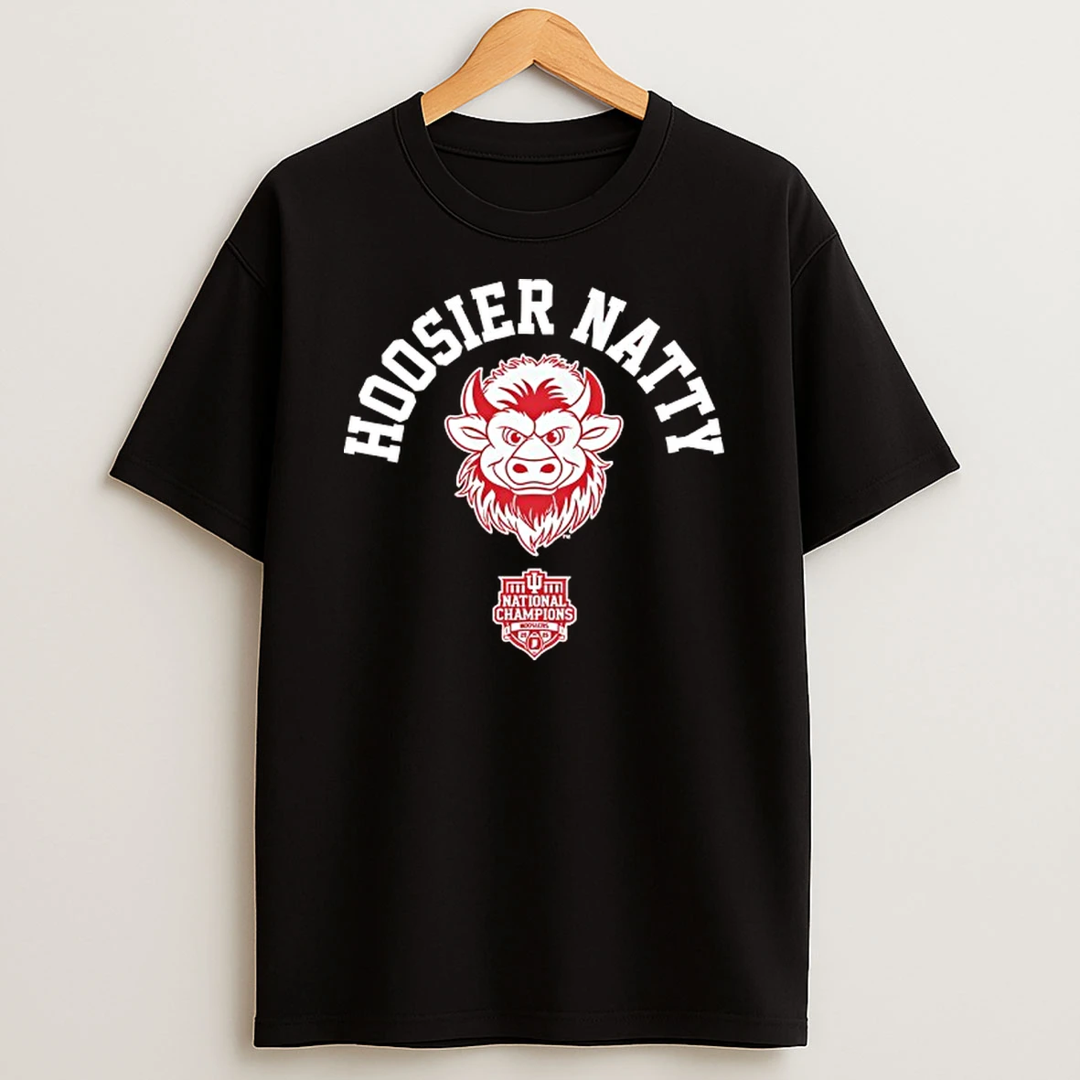Hoosier Natty Indiana Football 2025 Cfp National Champions Mascot T Shirt