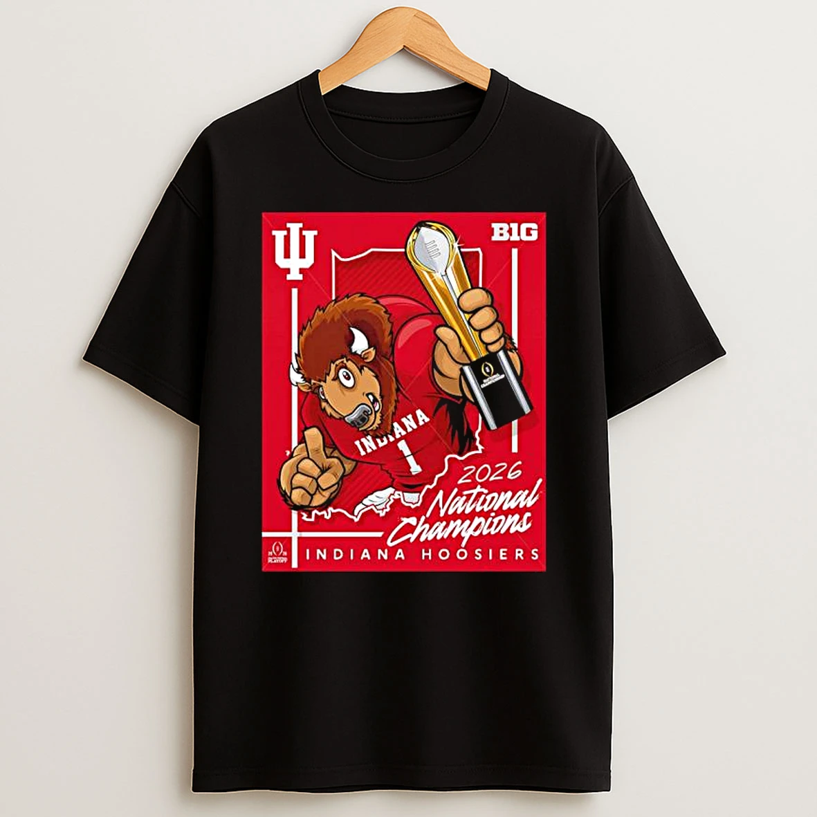 Hoosier The Bison Indiana Hoosiers 2026 National Champions B1g T Shirt