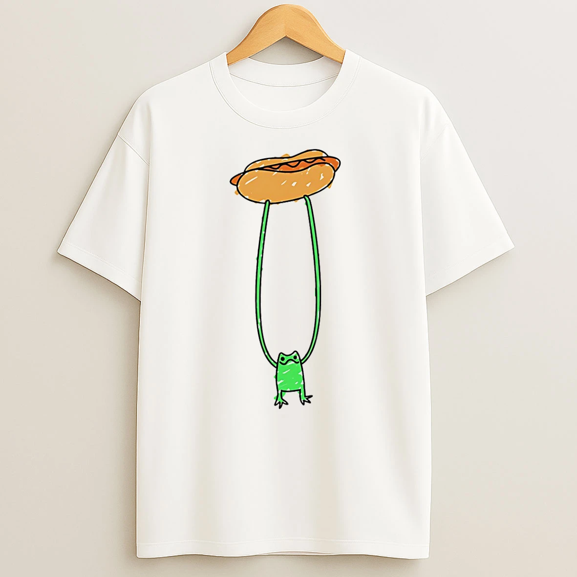 Hot Dog Frog Funny T Shirt