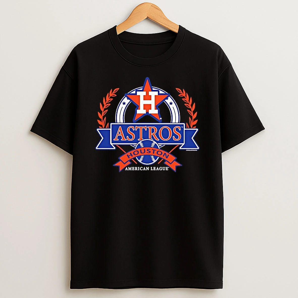 Houston Astros American League Cooperstown Crest T Shirt