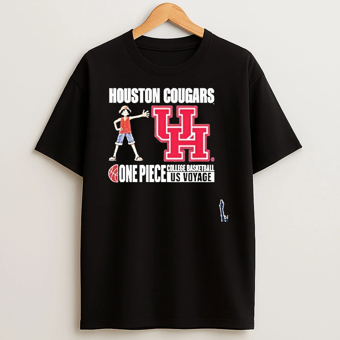 Houston Cougars X One Piece College Basketball Us Voyage T Shirt