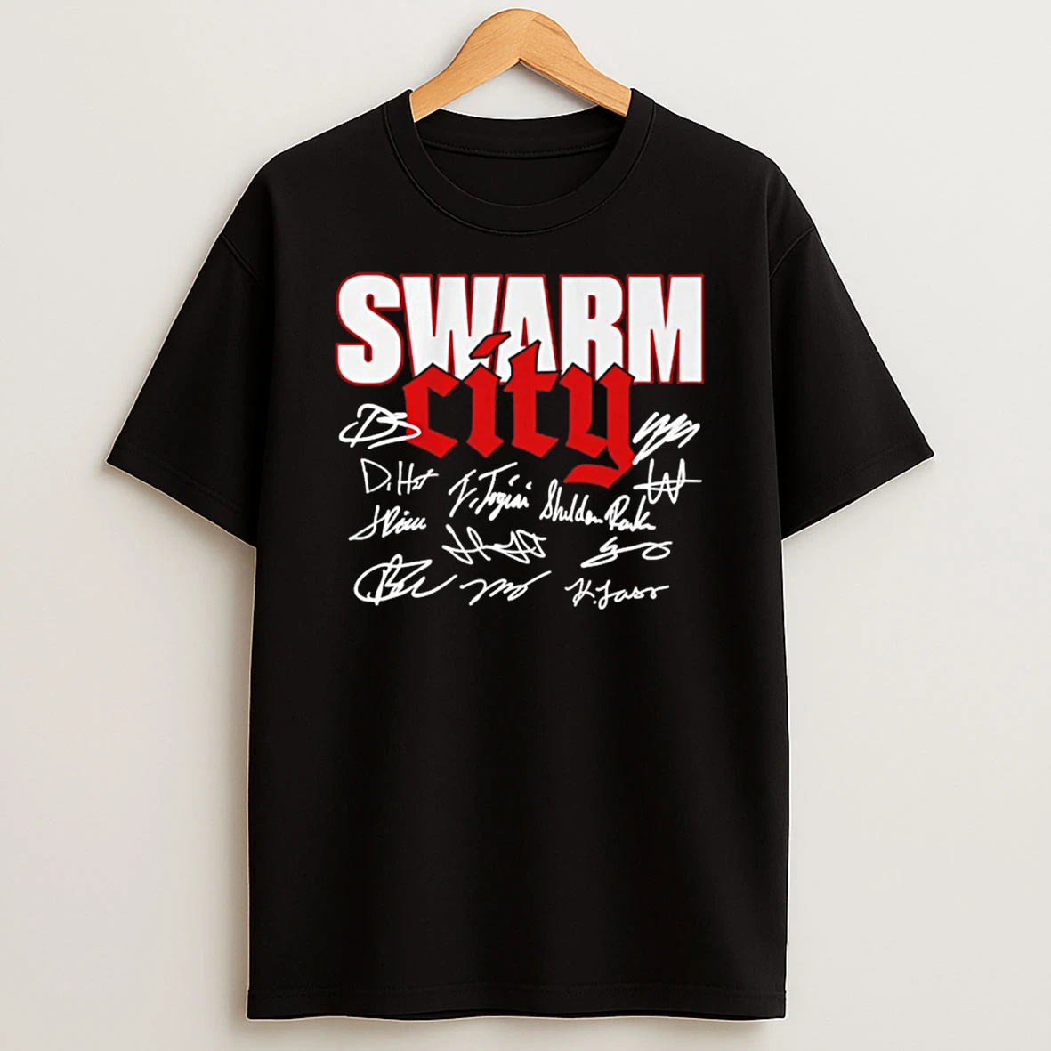 Houston Football Swarm City Houston Texans Signature T Shirt