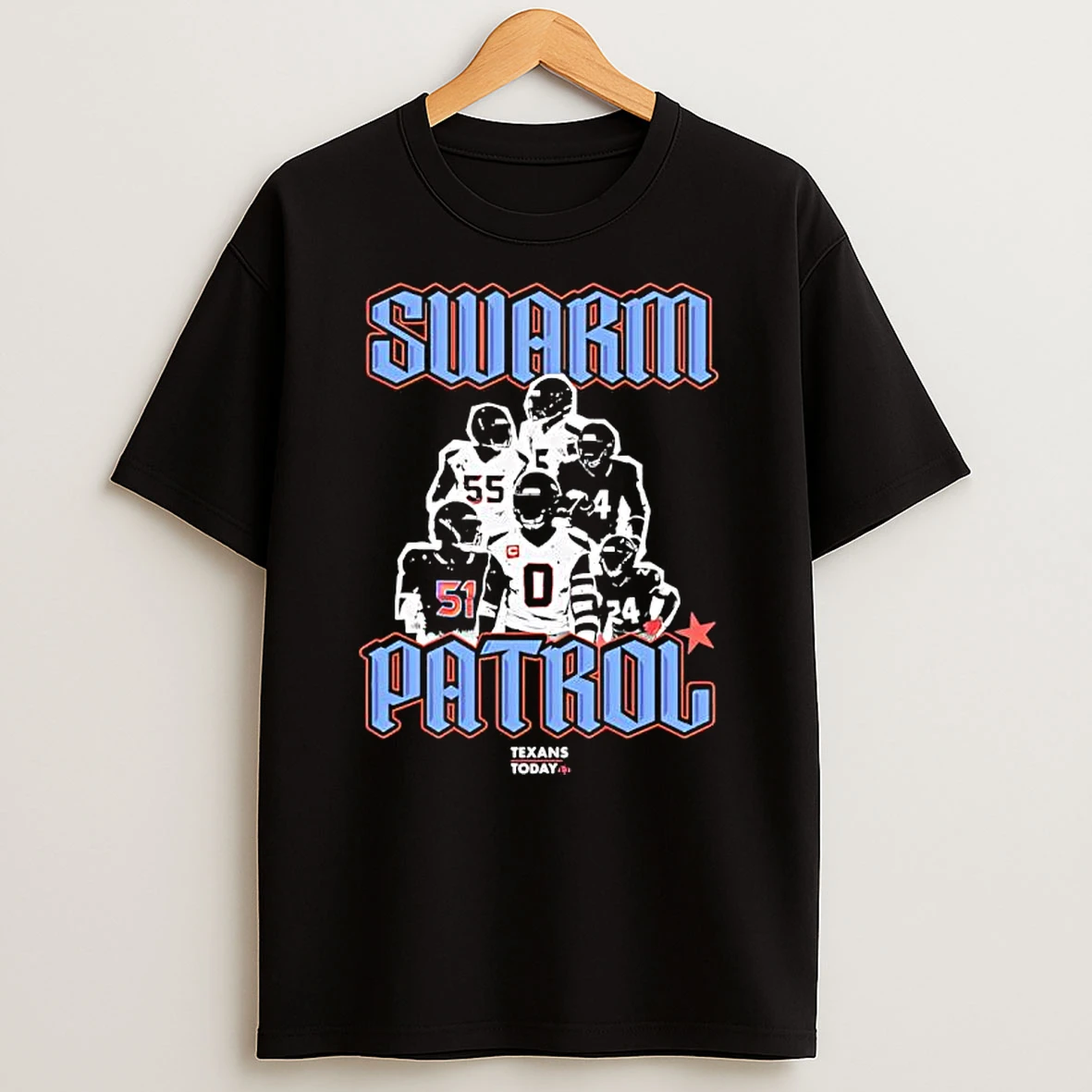 Houston Texans Swarm Patrol Players Graphic T Shirt