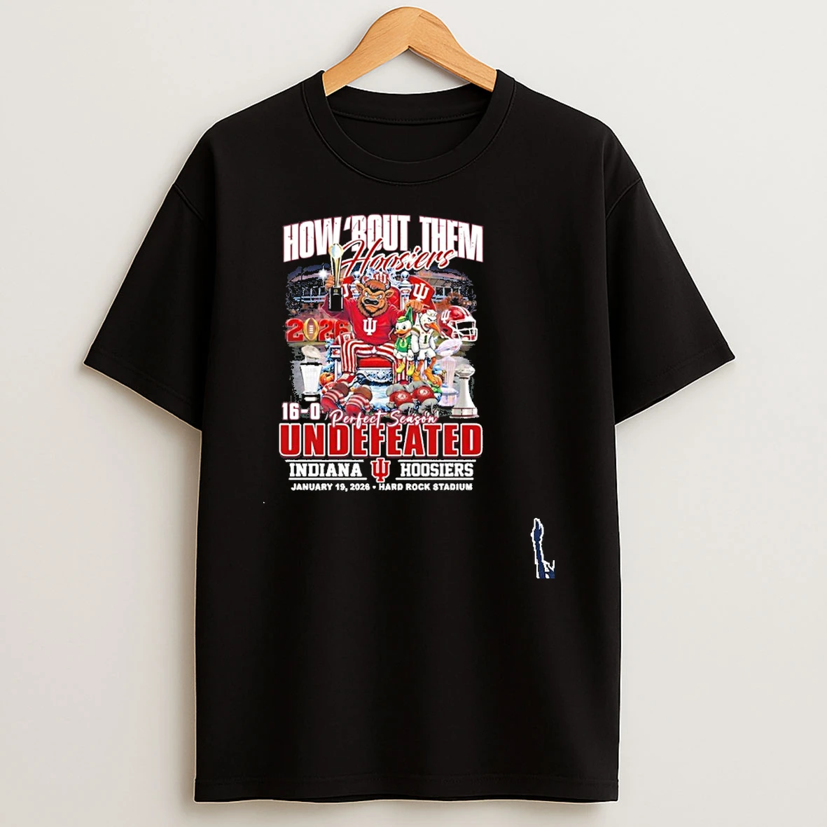 How Bout Them Hoosiers Undefeated 16 0 Perfect Season T Shirt