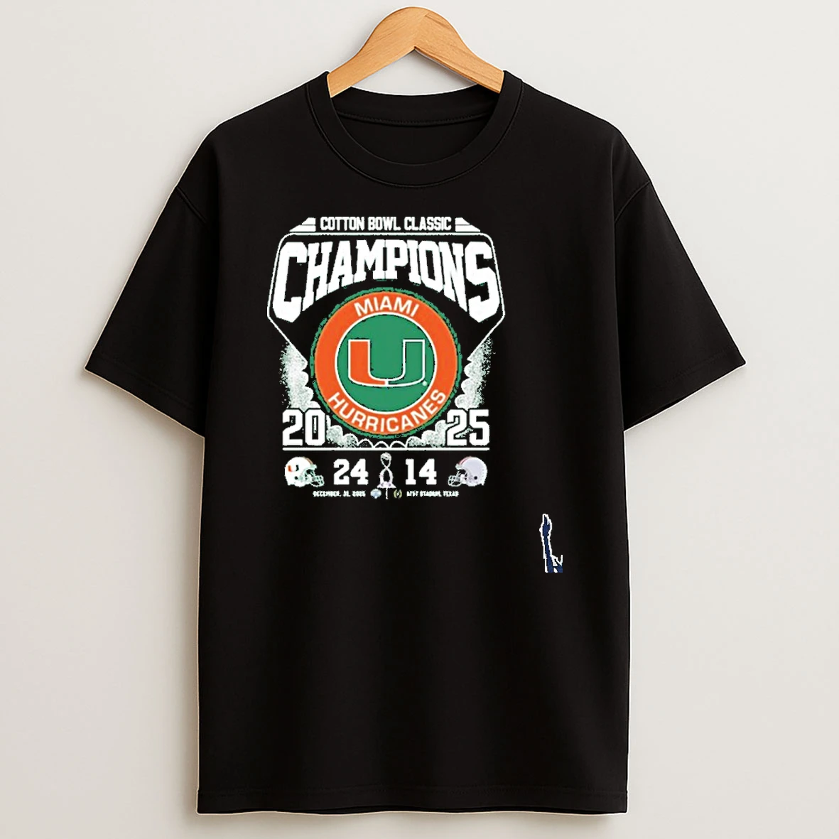 Hurricanes Cotton Bowl Champs Miami Hurricanes T Shirt