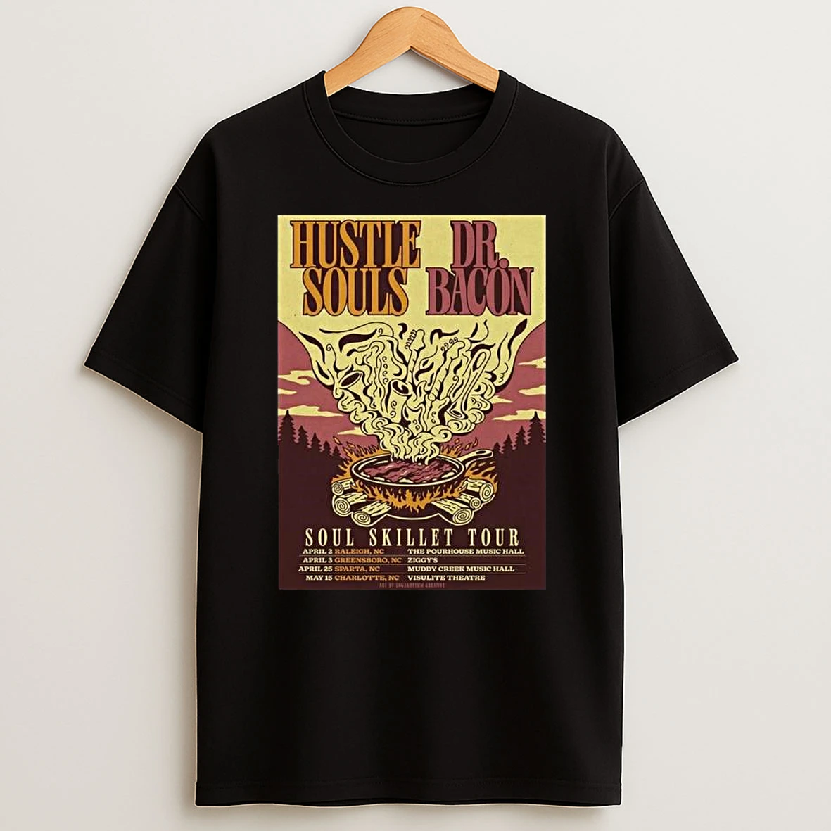 Hustle Souls Dr Bacon Soul Skillet Tour 2026 T Shirt