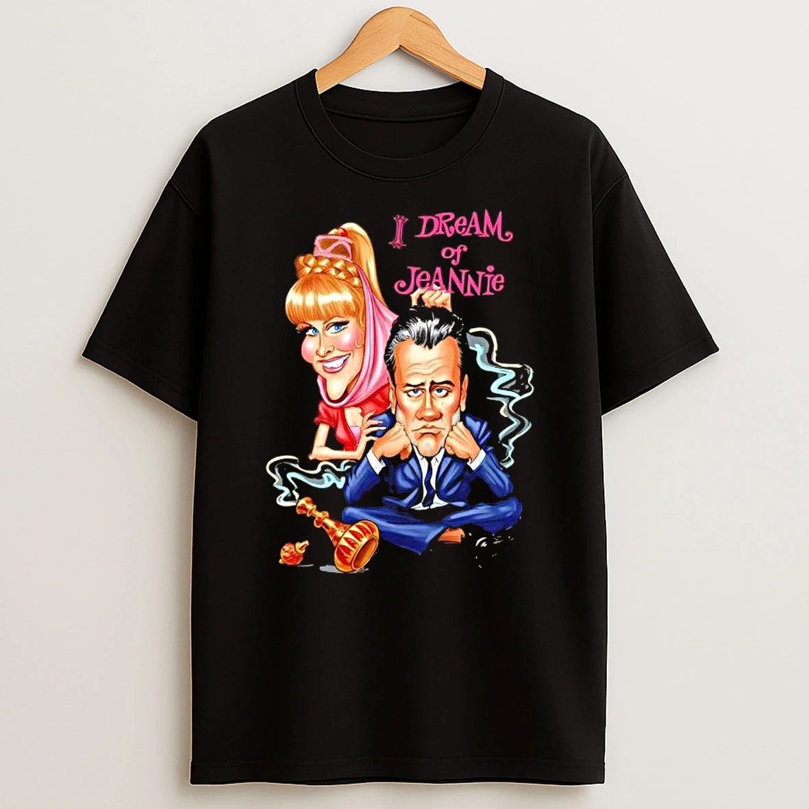 I Dream Of Jeannie 60s Caricature Vintage T Shirt