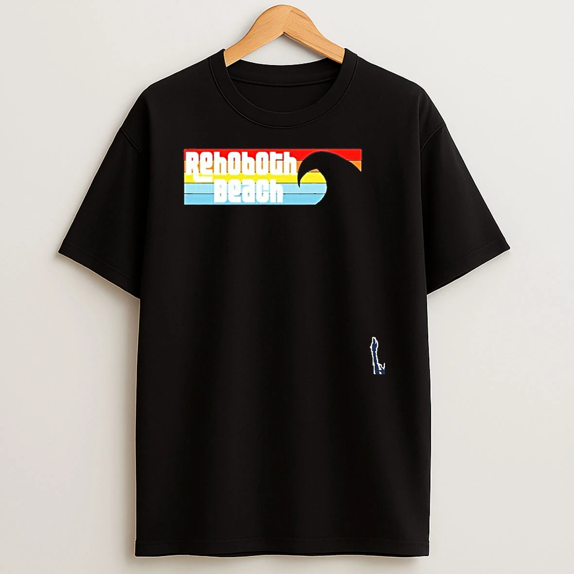 I Love Rehoboth Beach Delaware De Atlantic Wave T Shirt