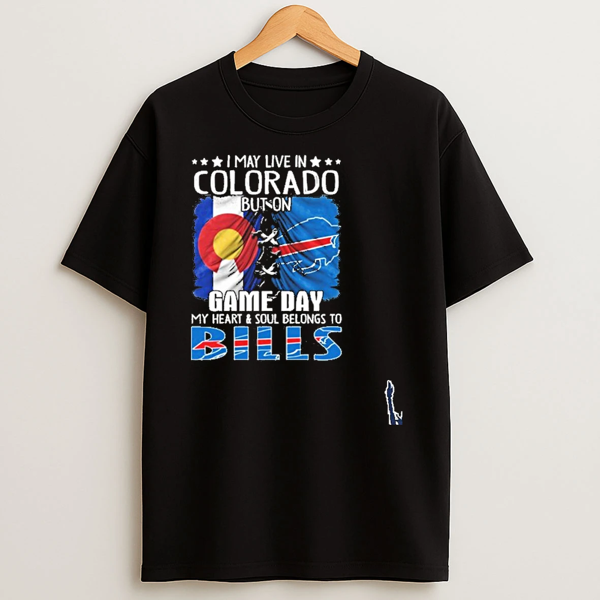 I May Live In Colorado But On Gameday My Heart And Soul Belongs To Buffalo Bills 2026 T Shirt