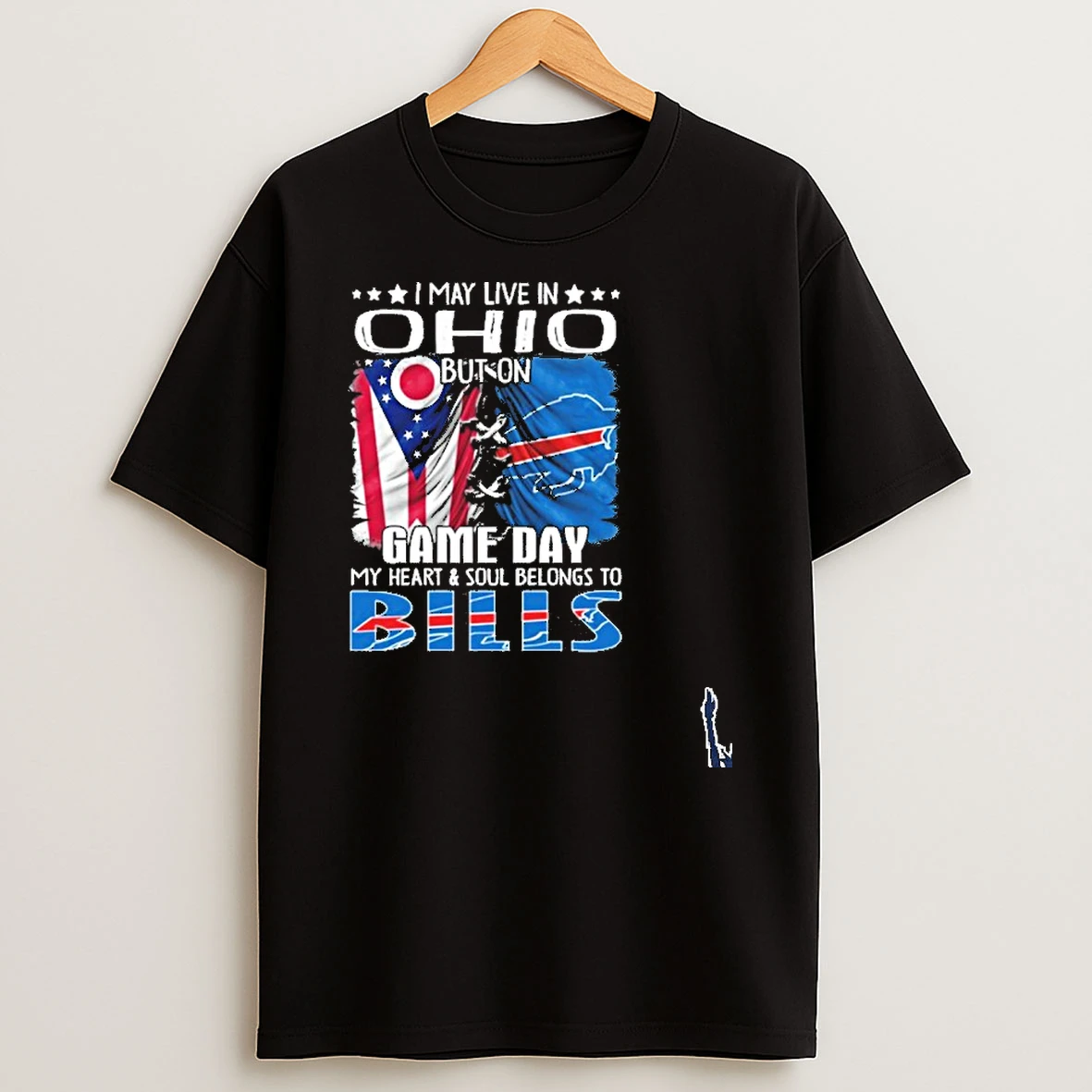 I May Live In Ohio But On Gameday My Heart And Soul Belongs To Buffalo Bills 2026 T Shirt