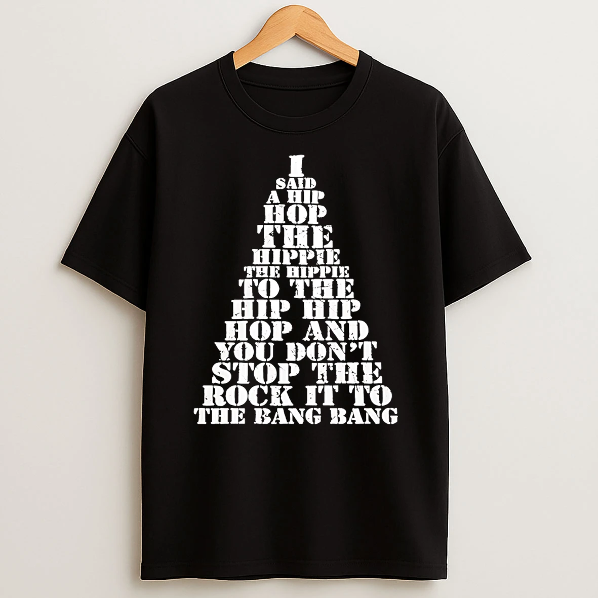 I Said A Hip Hop The Hippie The Hippie To The Hip Hip Hop Christmas Tree T Shirt