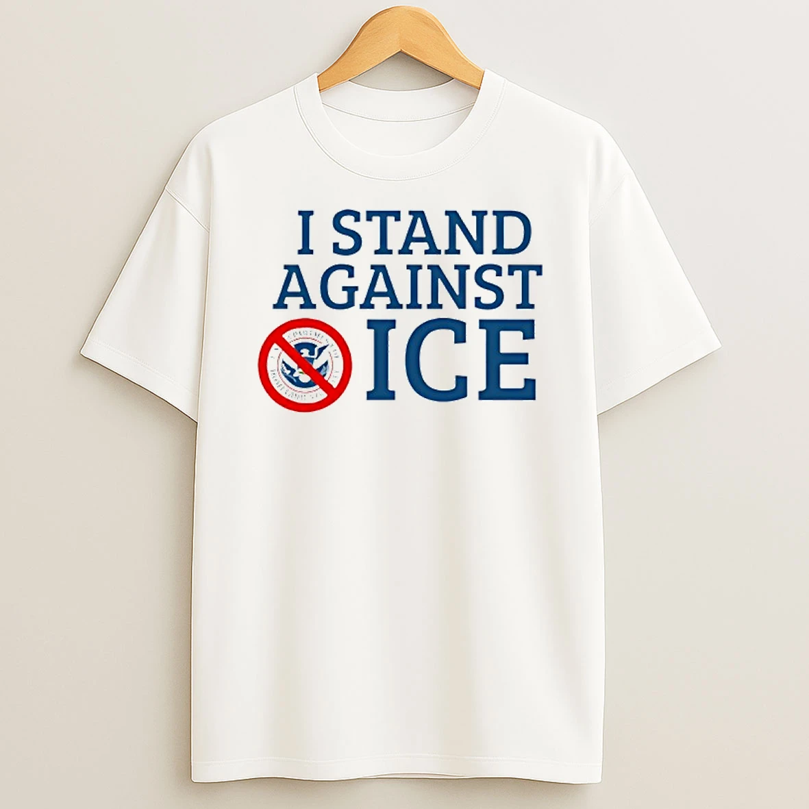 I Stand Against Ice Logo T Shirt