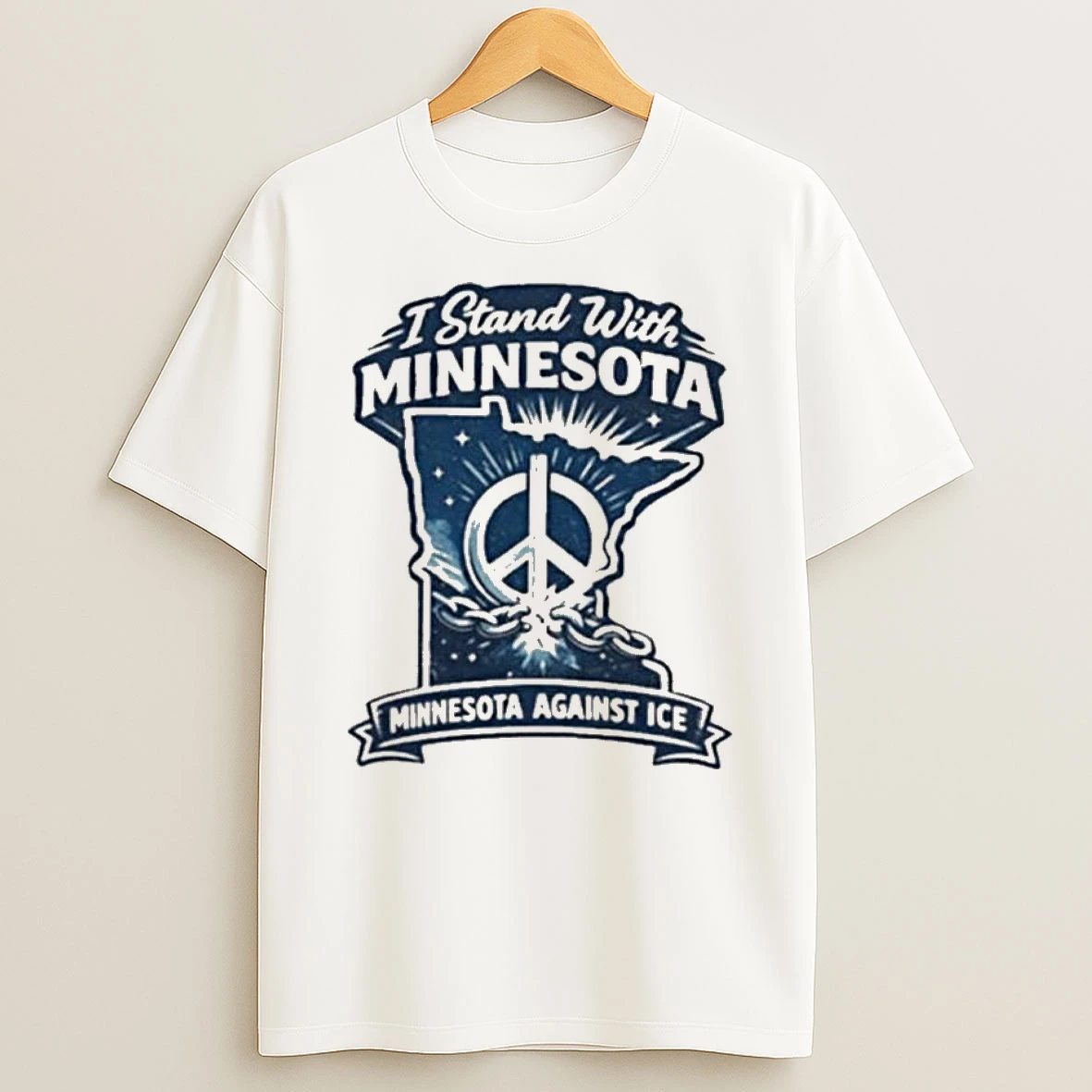 I Stand With Minnesota Minnesota Against Ice T Shirt