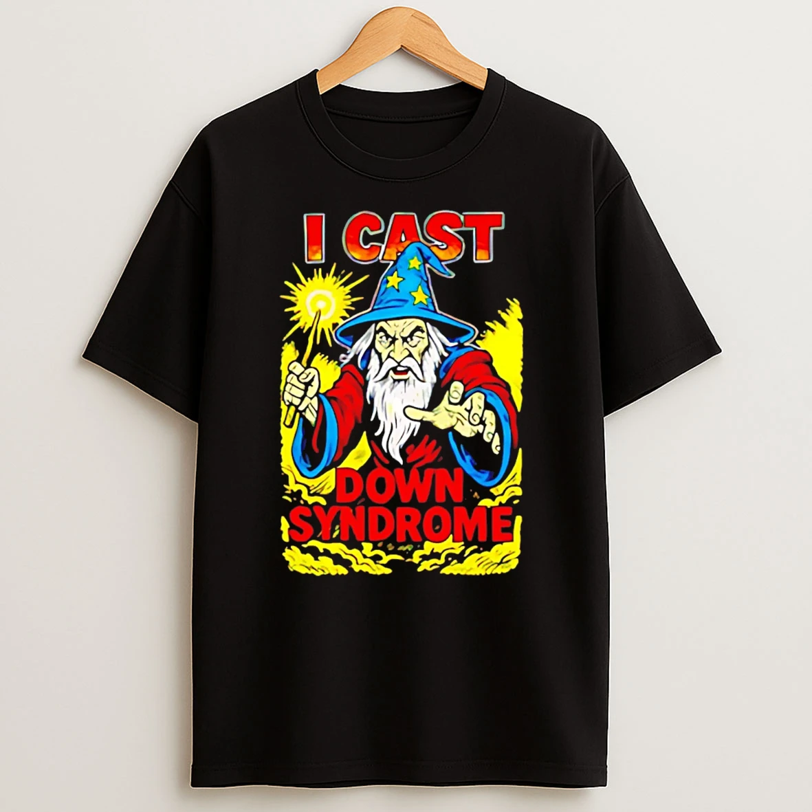 I Cast Down Syndrome Wizard Illustration T Shirt