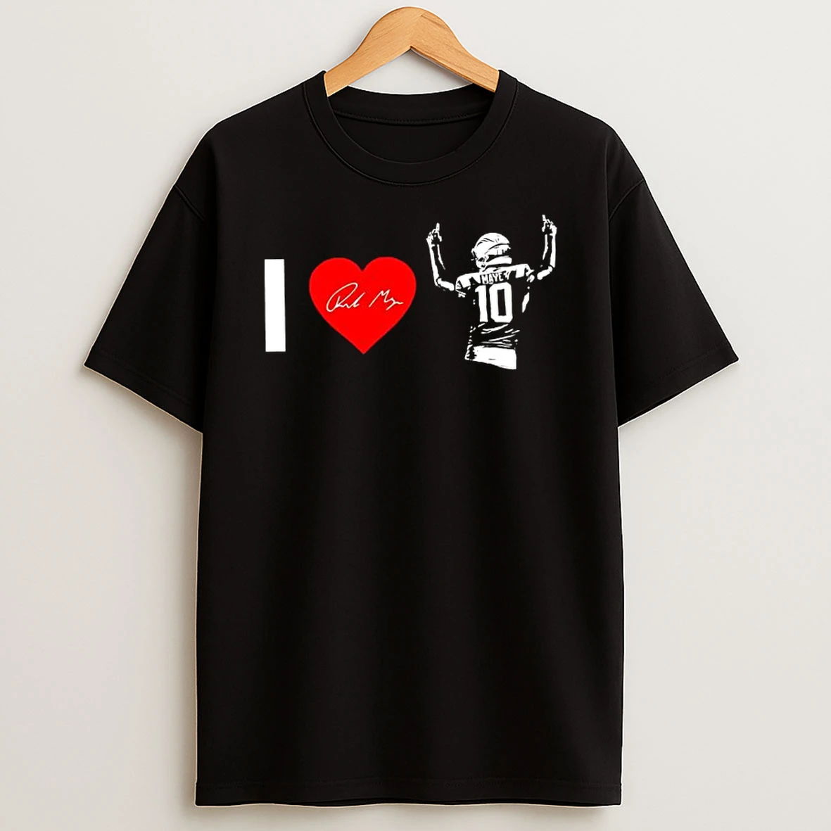 I Heart Drake Maye American Football Player Signature T Shirt