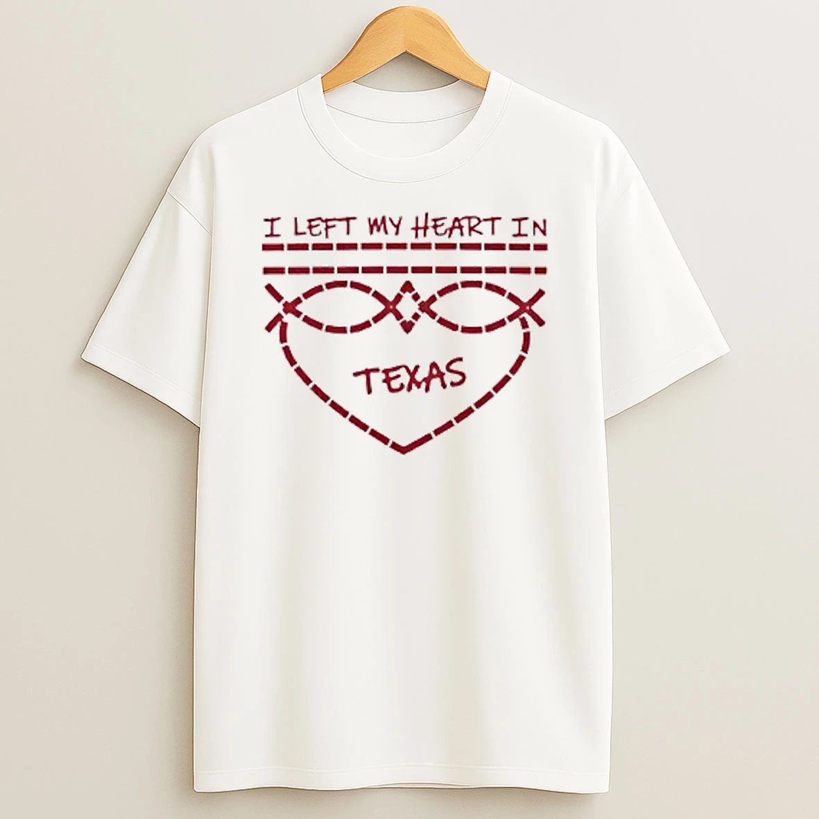 I Left My Heart In Texas Circle T Shirt
