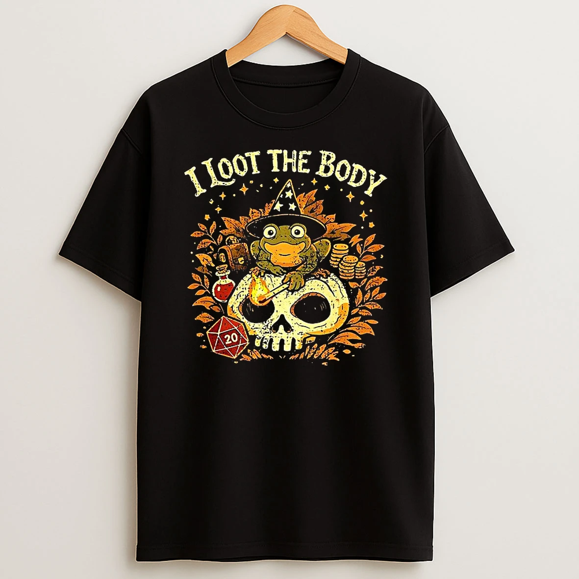 I Loot The Body Frog Wizard Dungeons And Dragons T Shirt