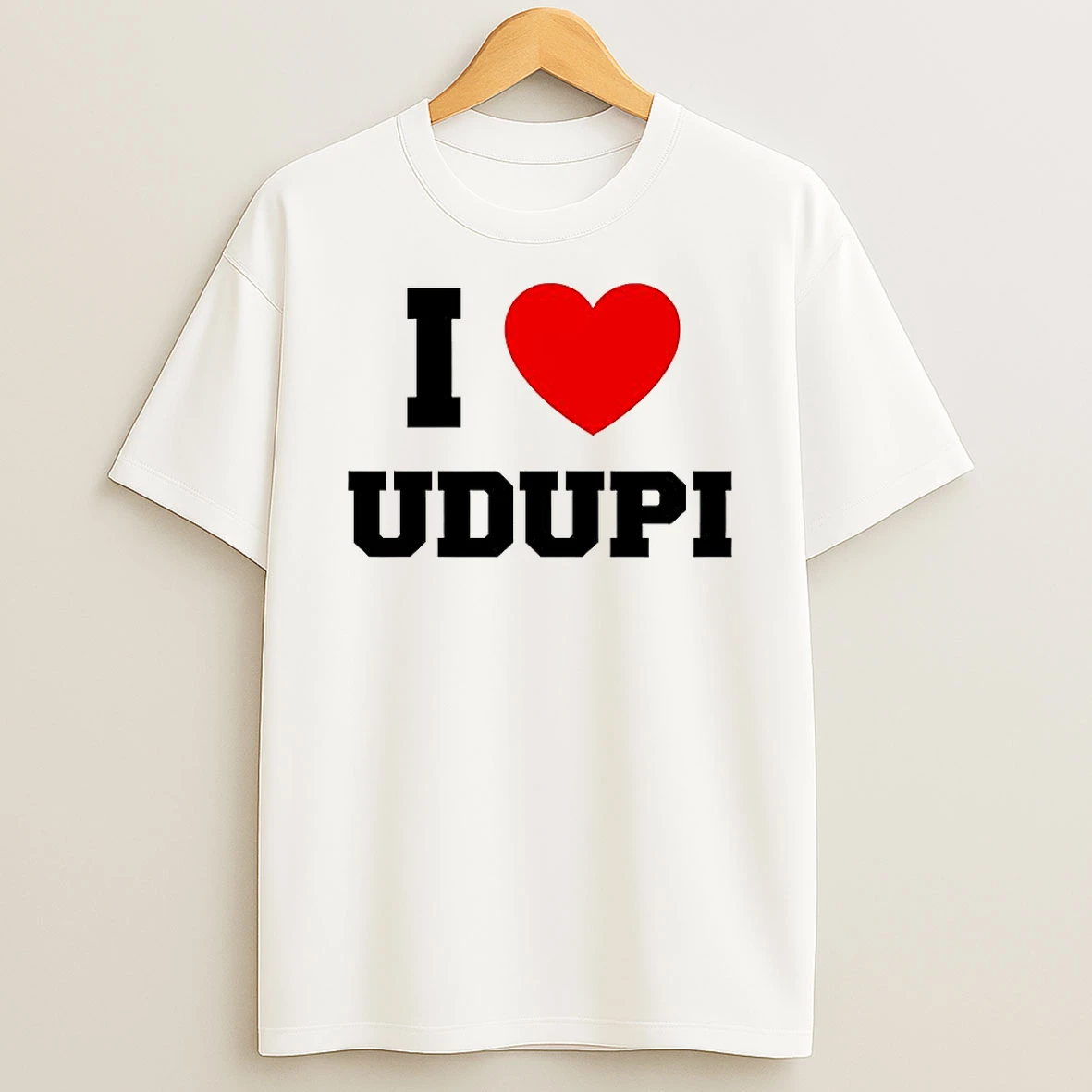 I Love Udupi Heart T Shirt