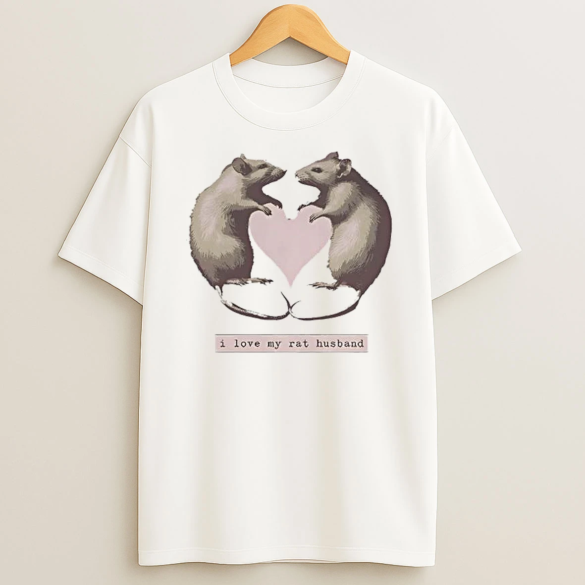 I Love My Rat Husband Meme T Shirt