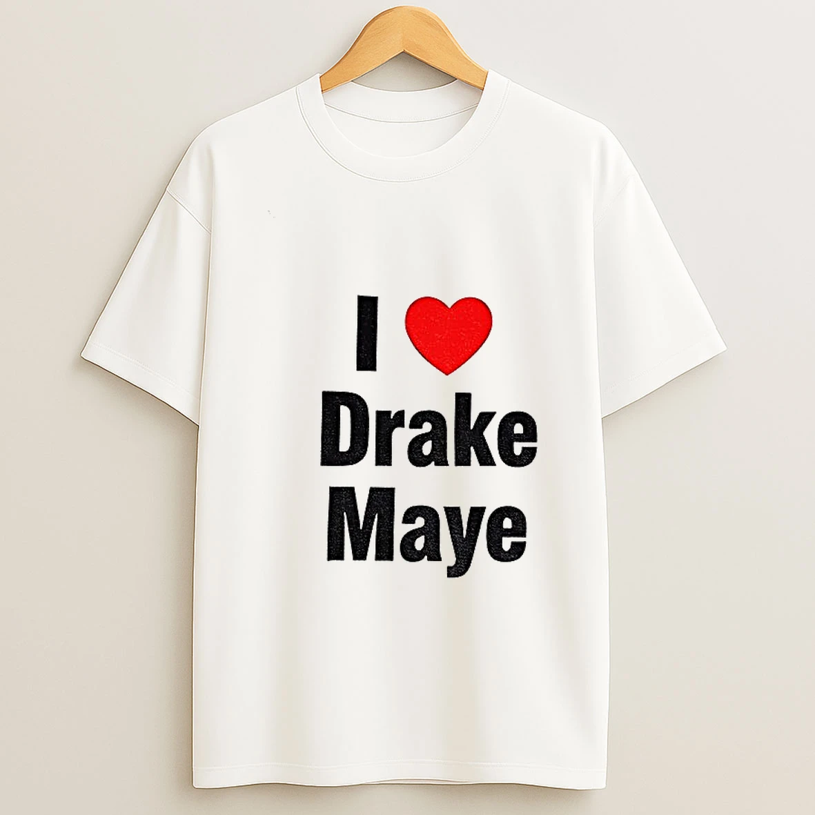 I Red Heart Drake Maye New England Patriots T Shirt