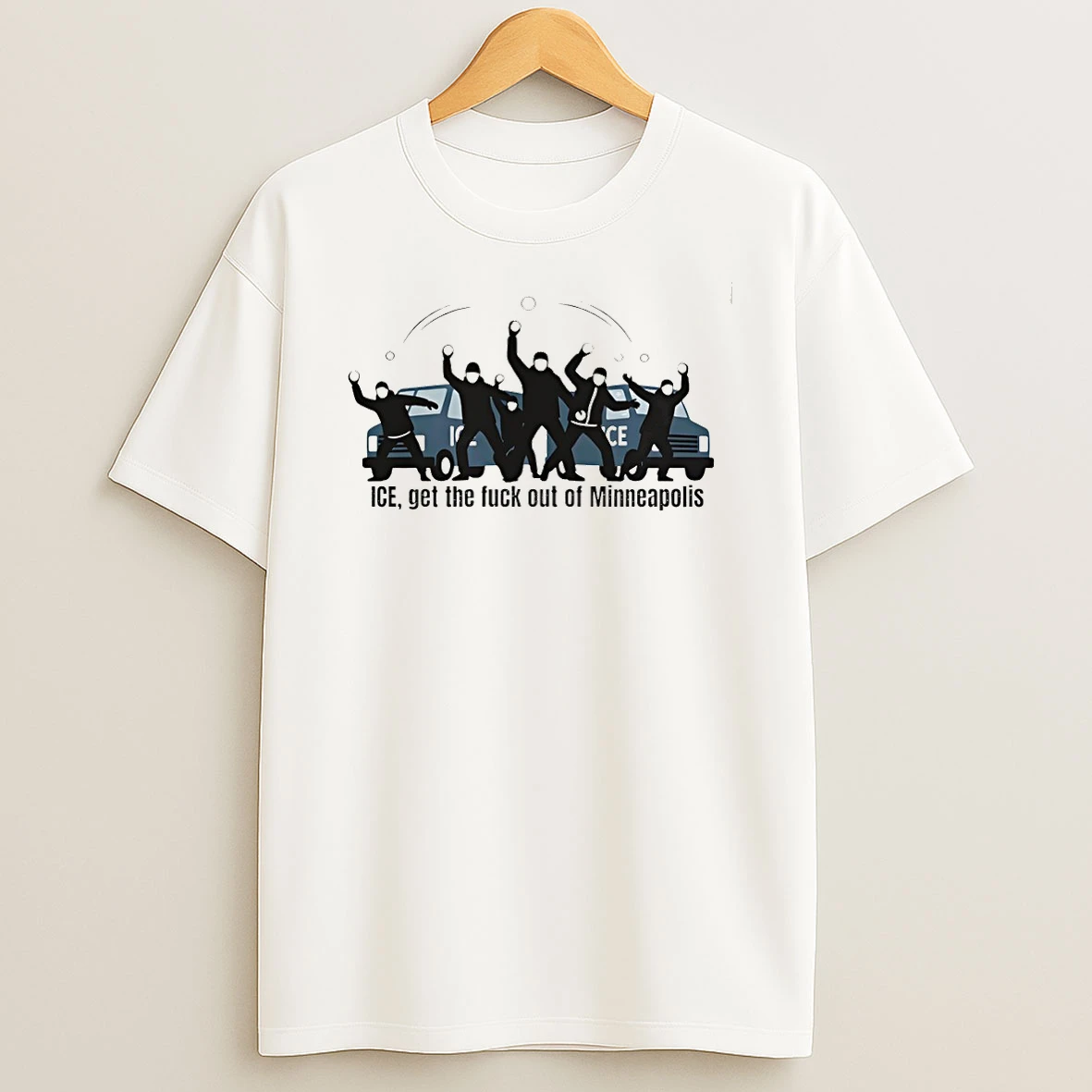 Ice Get The Fuck Out Of Minneapolis Anti Trump T Shirt