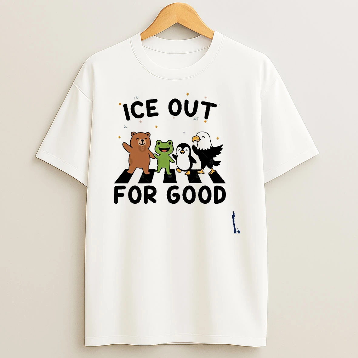 Ice Out For Good Resist Animals Frog Bear Penguin Eagle T Shirt
