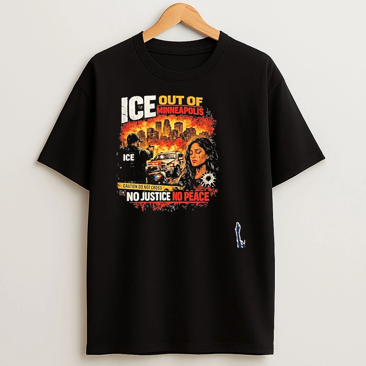 Ice Shooting Minneapolis No Justice No Peace T Shirt