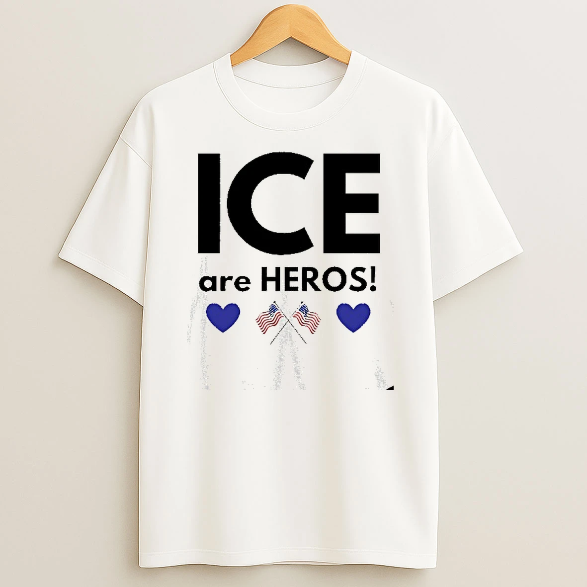 Ice Are Heroes Flag T Shirt
