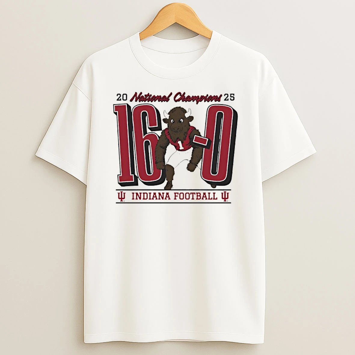 Iu 16 0 National Champions Bison T Shirt