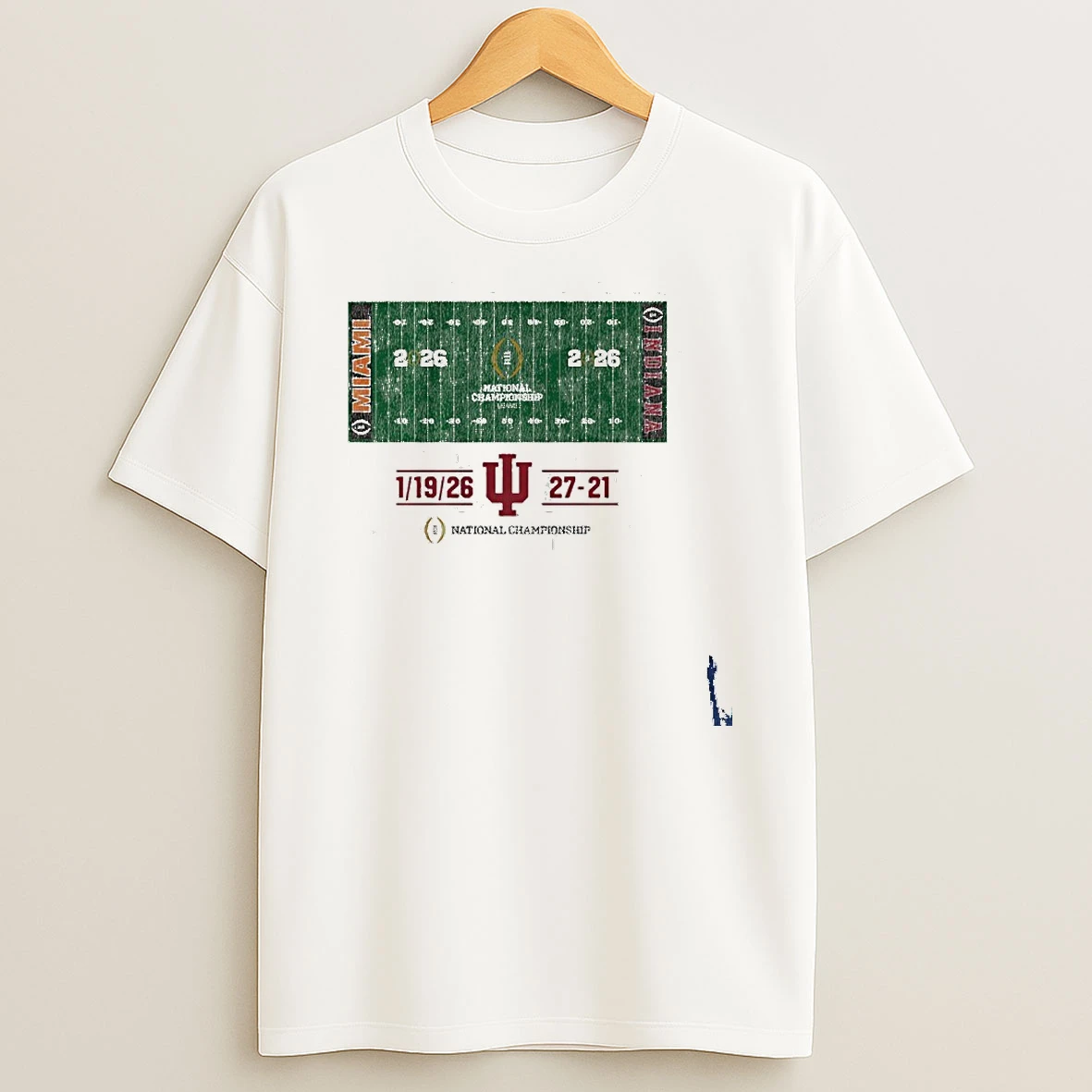 Iu Football Cfp National Champions Field T Shirt