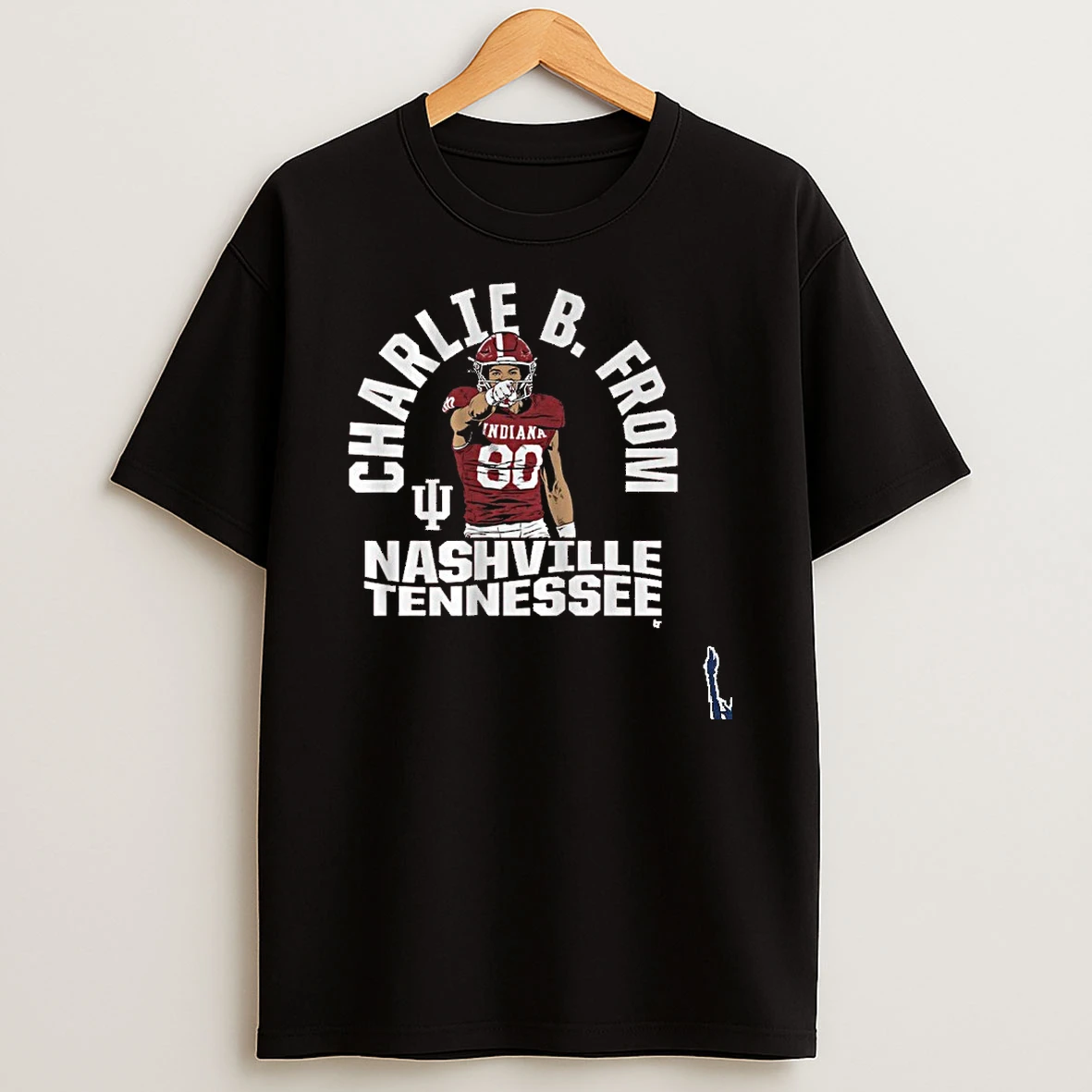 Iu Football Charlie Becker From Nashville Tennessee T Shirt
