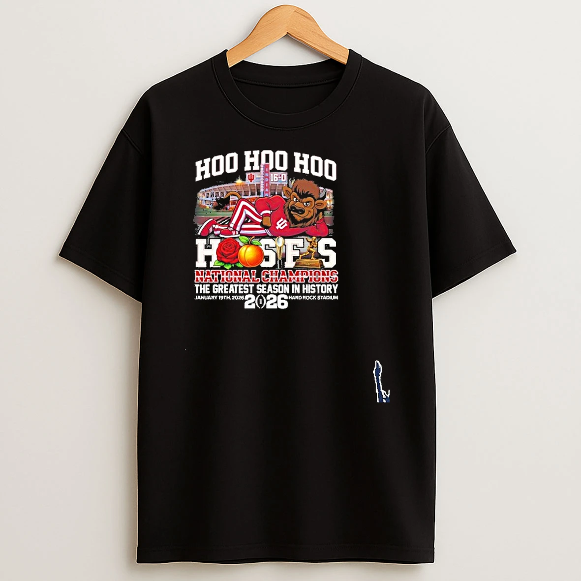 Iu Football Hoo Hoo Hoo Hoosiers National Champions The Greatest Season In History T Shirt