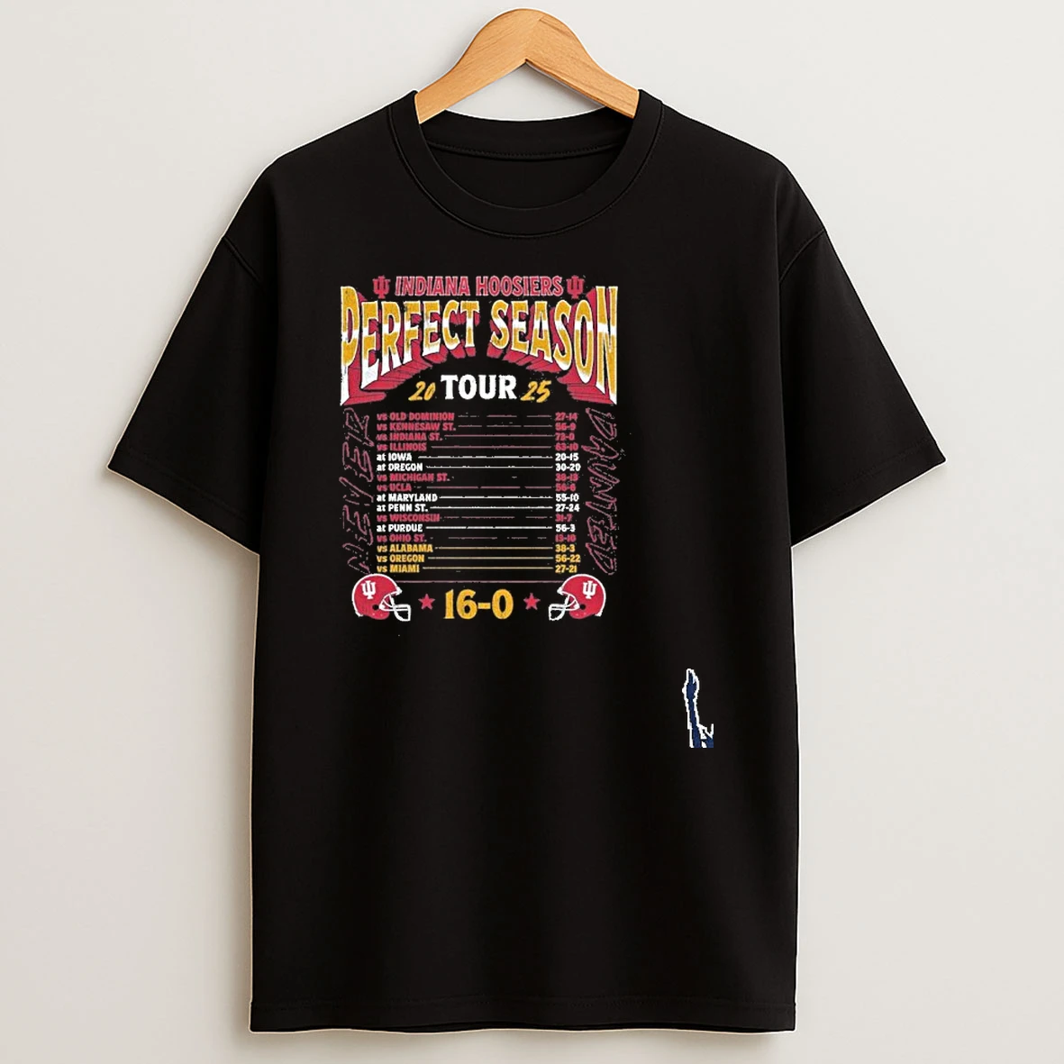 Iu Football National Champions Perfect Season Tour T Shirt