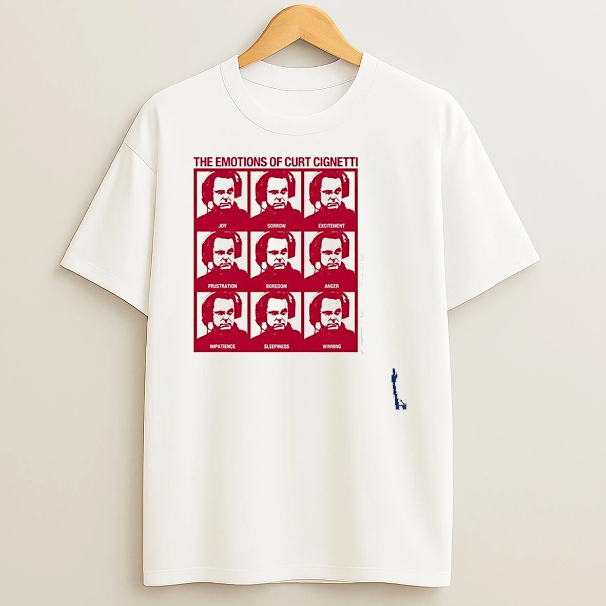 Iu Football The Emotions Of Curt Cignetti Coach Champions T Shirt